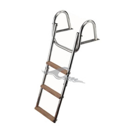 Folding Ladder AISI316 With Handrail-454