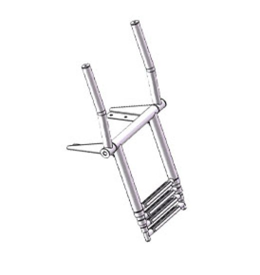 CIM-LADDER AISI316 WITH 2 STANCHION