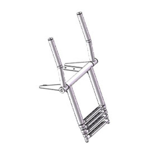 CIM-LADDER AISI316 WITH 2 STANCHION-440