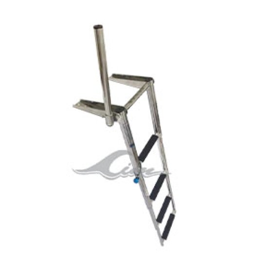 CIM-LADDER AISI 316 WITH A STANCHION