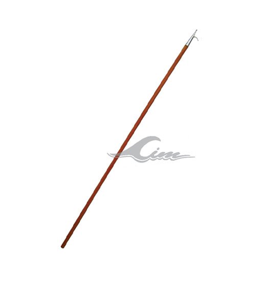 BOATHOOK AISI304, WITH WOODEN HANDLE-581