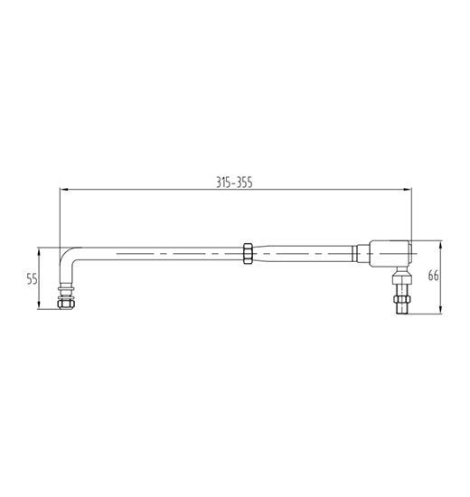 TILLER ARM AISI316,FOR OUTBOARDER-665
