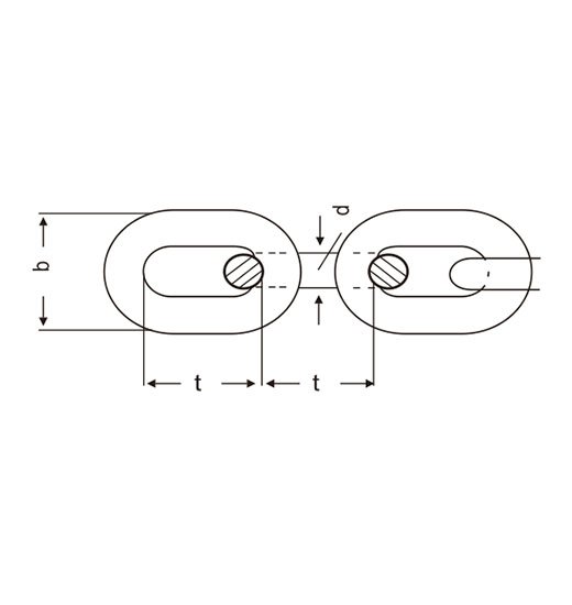AUSTRALIAN MEDIUM LINK CHAIN HOT DIPPED GALV-697