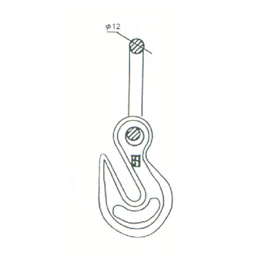 PEAR LINK WITH EYE GRAB HOOK-746