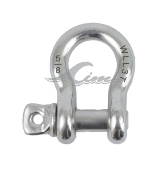 BOW SHACKLE AISI316, EYE-SCREW PIN-847