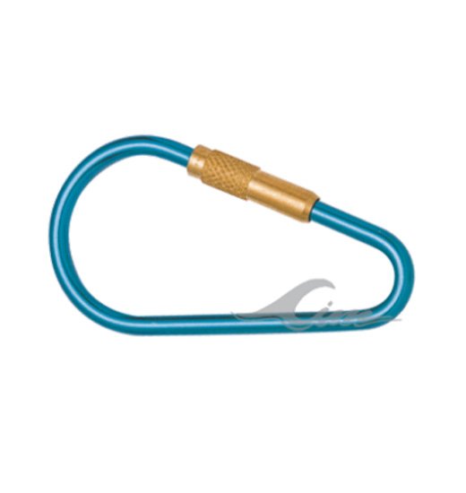 ALUMINIUM KEY RING WITH BRASS SCREW -1103