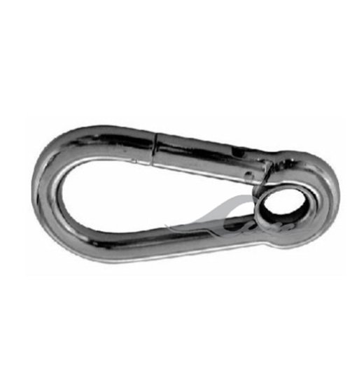 SNAP HOOK AISI316, WITH EYELET, DIN 5299-A-1056