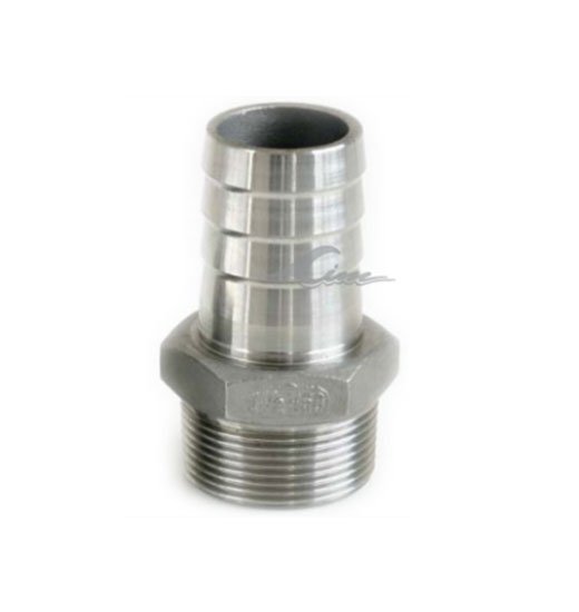 HOSE CONNECTOR AISI316, MALE-1204