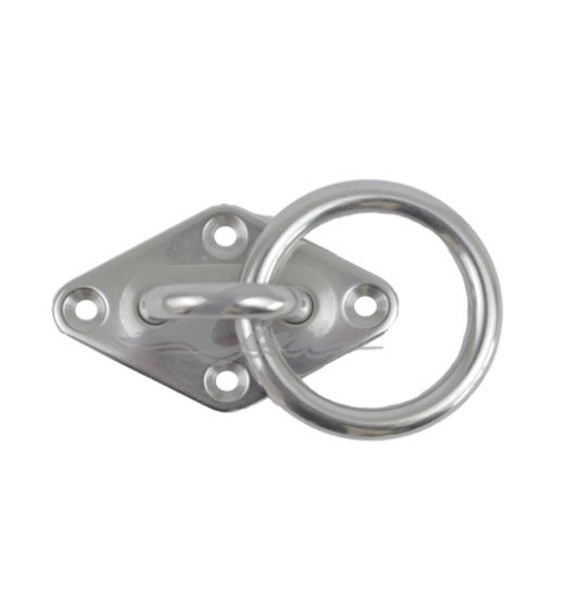 DIAMOND EYE-PLATE AISI304 WITH RING-1589