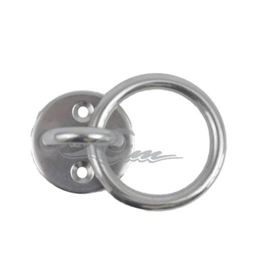 ROUND EYE-PLATE AISI304 WITH RING-1587