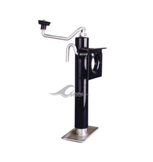 TRAILER JACK WIHT DROPLEG, SIDE MOUNT TOP WIND FOLDABLE-1942