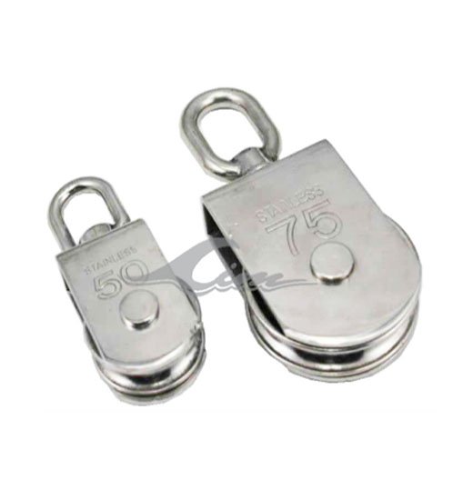 PULLEYS AISI316 SINGLE WITH SWIVEL,STRAIGHT BODY-1873
