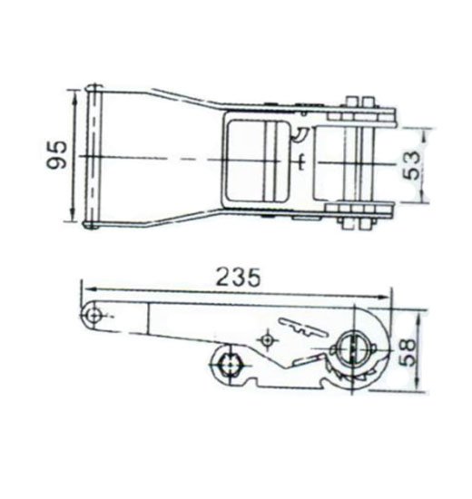 RATCHET BUCKLE GALVANIZED-2023