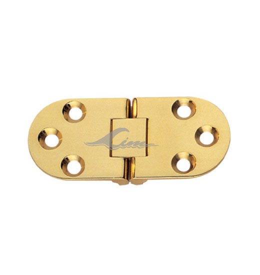 Brass Counter Hinges, polished + chromed-2176