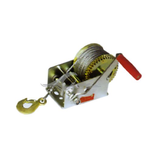 TRAILER WINCH WITH WIRE AND HOOK TWO SPEED-2155