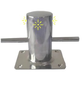 CROSS BOLLARD WITH 4 LED