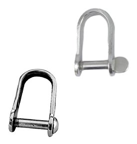 SCREW-PIN-SHACKLE AISI316 FLAT