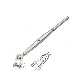 RIGGING SCREW AISI316 TOGGLE/SWAGE STUD