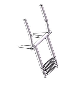 CIM LADDER AISI316 WITH 2 STANCHION