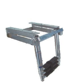 UNDER PLATFORM LADDER AISI316 WITH HOOK