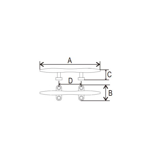 HEAVY DUTY CLEAT, AISI316-2604