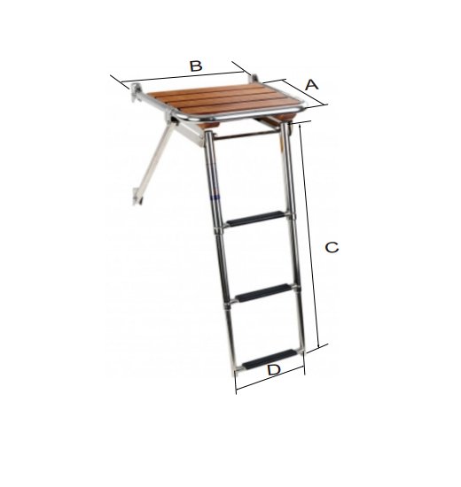 PLATFORM WITH TELESCOPIC LADDER-2617