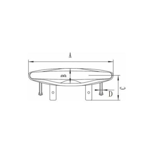 PUSH PULL CLEAT AISI 316, CASTED-2601