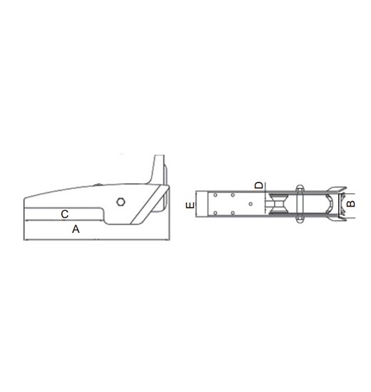 BOW ROLLER AISI316, PIVOTING ROLLERS-2591