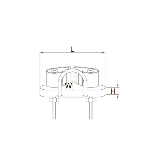 CLAMP CLEAT AISI316-2598