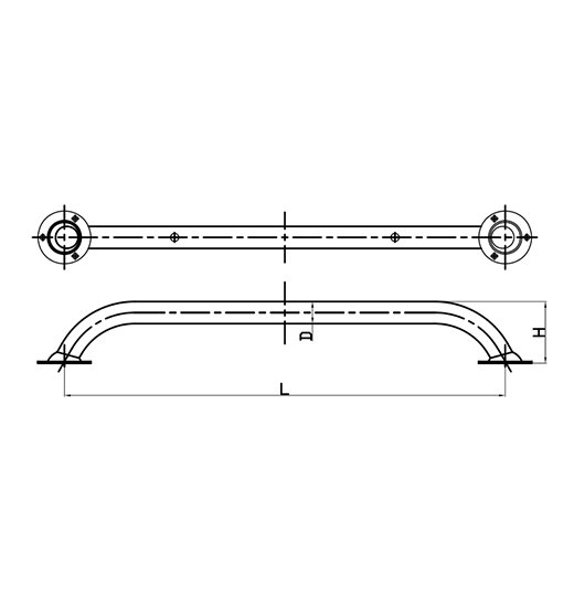 HAND RAIL AISI316 WITH LED LIGHT-2638