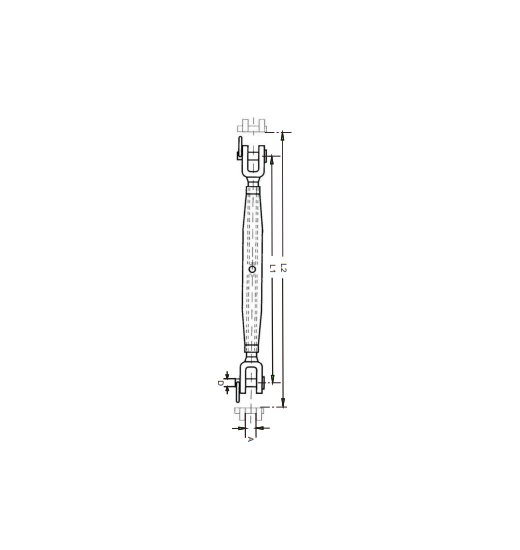 RIGGING  SCREW AISI316, JAW/JAW-2687