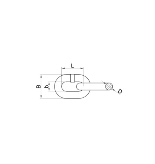 EN 18-2 GRADE 8 SHORT LINK CHAIN FOR CHAINSLINGS-2680