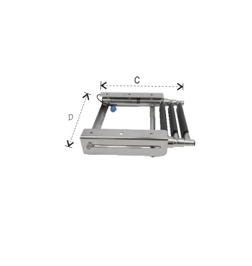 TELESCOPIC LADDER AISI316 UNDER PLATFORM-2664