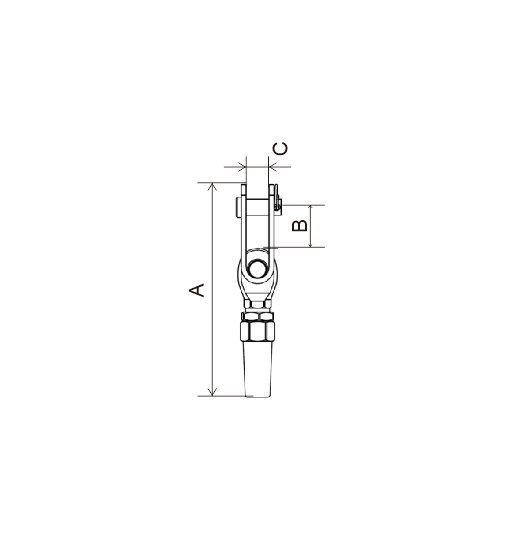 SWAGELESS JAW TERMINAL  AISI316-2686