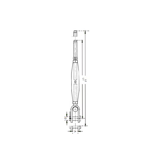 RIGGING  SCREW AISI316, TOGGLE/SWAGE STUD  -2689