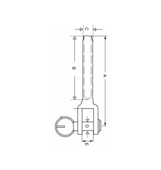 JAW SWAGE TERMINAL AISI316-2714
