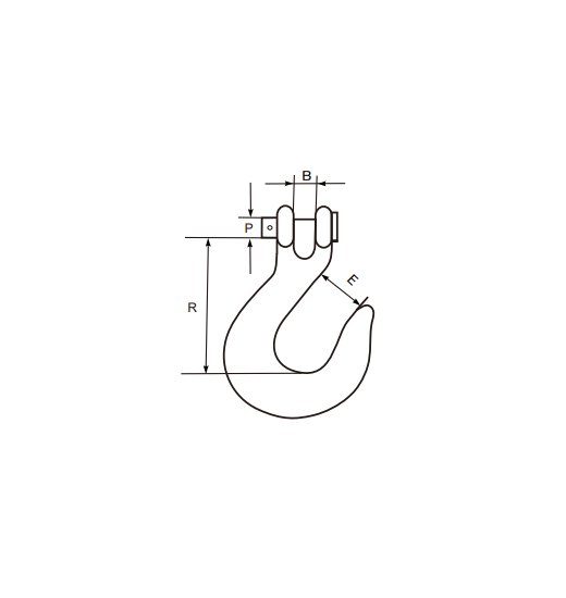 CLEVIS SLIP HOOK WITH JAW AND PIN-2752