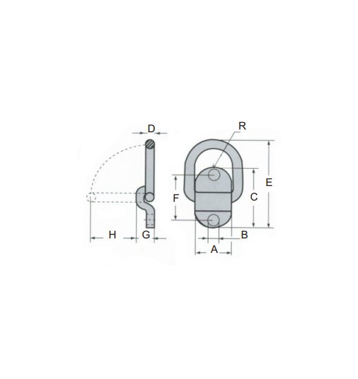 LIFTING LINK,BOLT ON,G80-2746