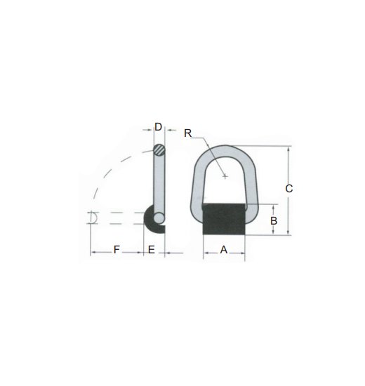 LIFTING LINK,WELD ON,G80