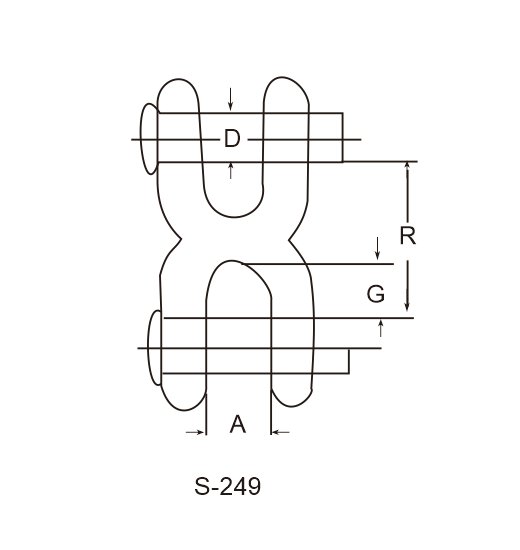 TWIN  CLEVIS  LINK  ‘‘H’’-2739