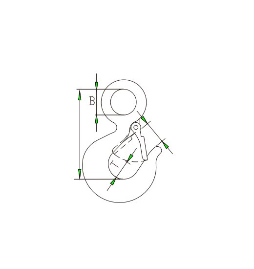 EYE HOOK WITH LATCH-2748