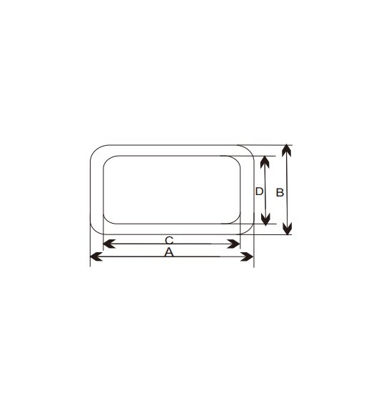 WEBBING-BUCKLE AISI316, SINGLE-2843