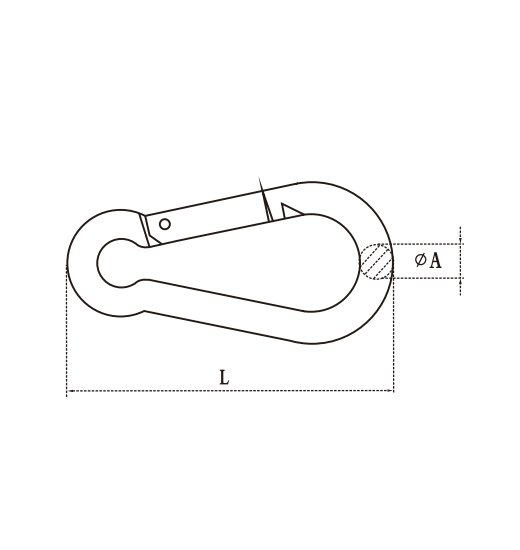 ALUMINIUM SNAP-HOOK STANDARD-2794