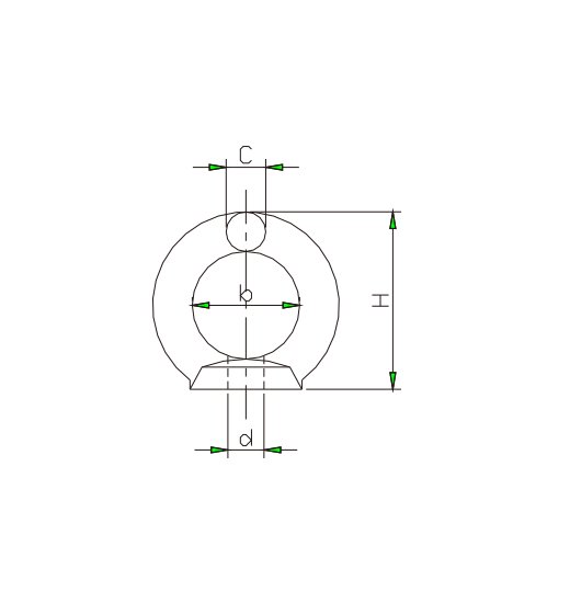 EYE NUT C15, DIN582-2862