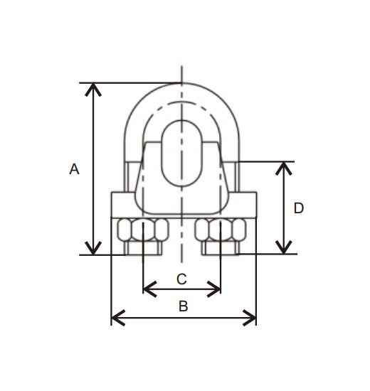 WIRE  ROPE  CLIP,FORGED ACC. АА-С-450D-2811