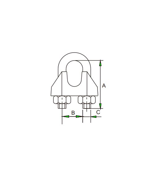 WIRE-ROPE-CLIP DIN 741-2810