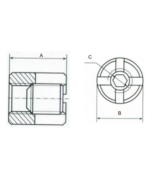 WIRE-CROSS-CLAMP AISI316, OPEN BASE-2819