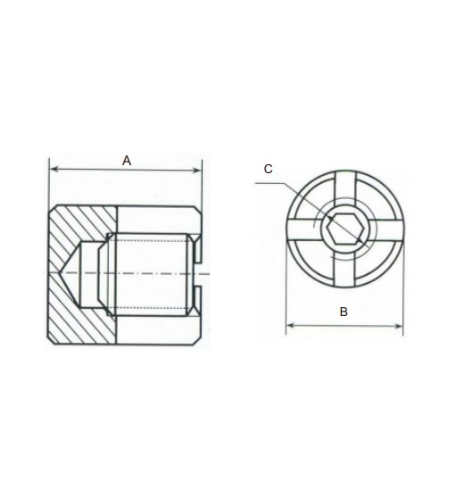 WIRE-CROSS-CLAMP AISI316, CLOSED BASE-2818