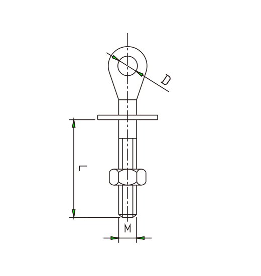 EYE SCREW AISI316,OVAL EYE-2868