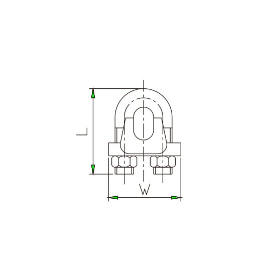 WIRE  ROPE  CLIPS  ACC.  US-SPEC.-2809